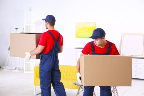 Removal van ready for a same-day move in Stratford