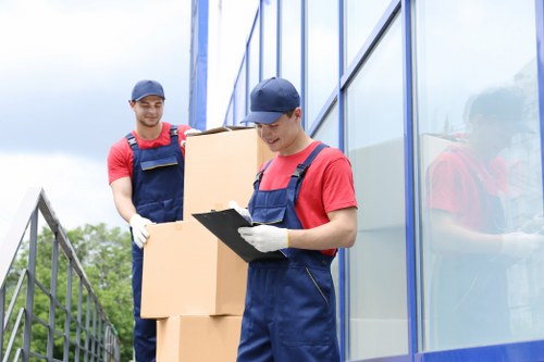 Furniture collection and transport by a Stratford moving team