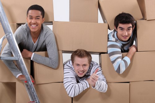 Local Stratford moving truck arranged for residential and commercial transport