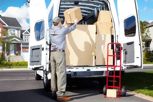 Customer goods being handled carefully during a moving job