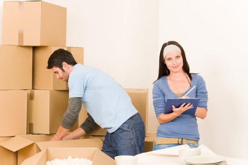 Professional removals support for a home move in Stratford
